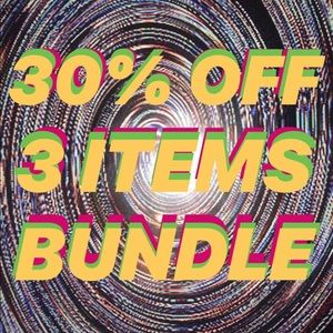 30% OFF WHEN U BUY 3 ITEMS :)